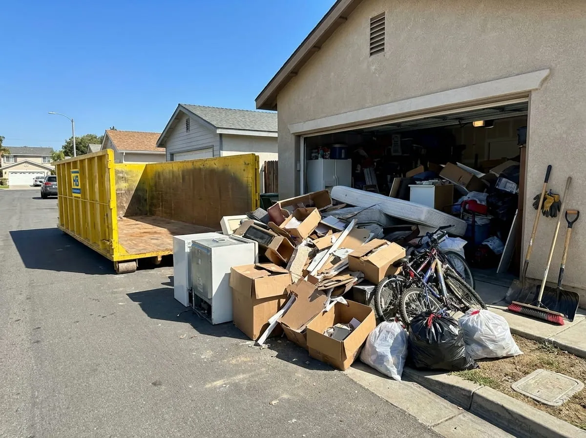 15 yard dumpster used for a renovation in Huntington Beach, CA